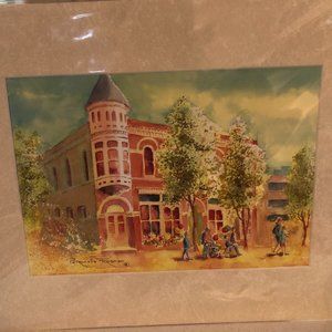 NWT Watercolor print-Peter Kirk Building-Kirkland, Washington